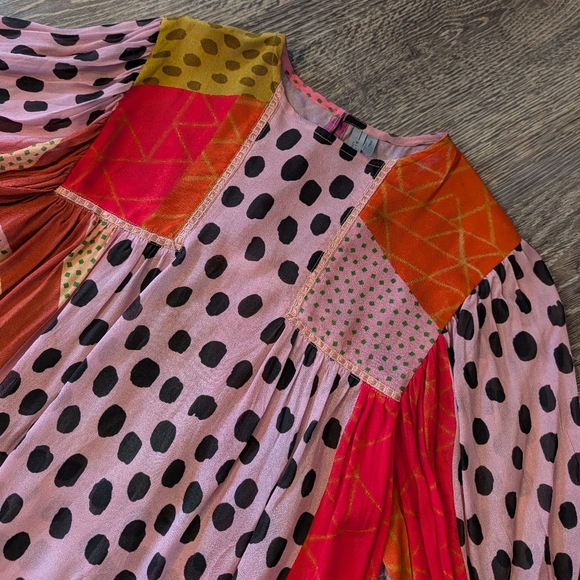 anthropologie BL-NK LONDON miranda peasant blouse S M - Picture 13 of 16